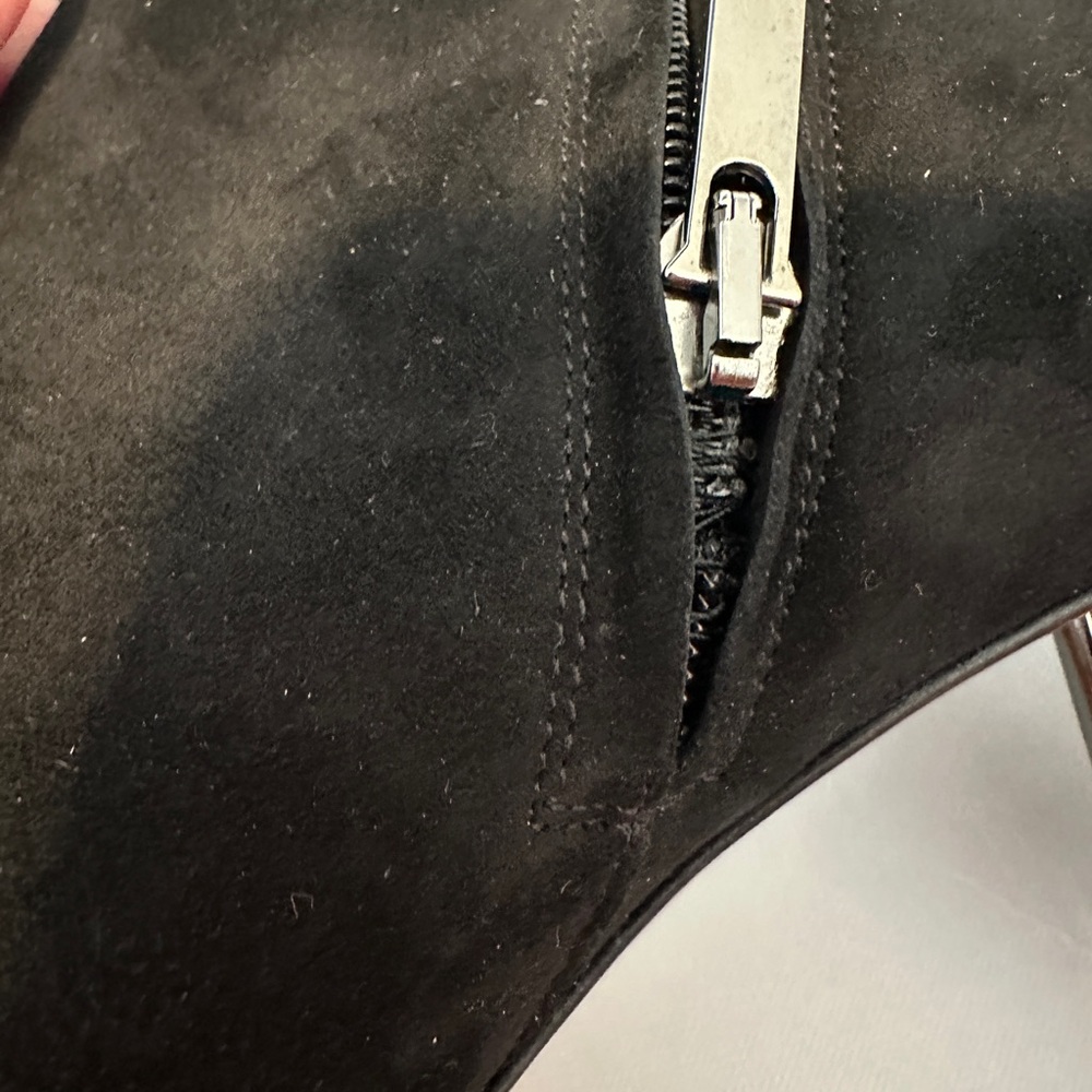 Robert Clergerie “secret” Black Suede Ankle Boots - Picture 10 of 12